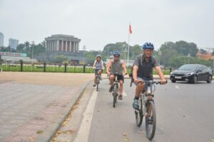 riding in Ba Dinh Square