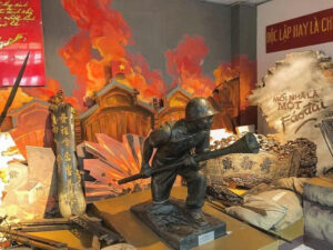 The recreated streets of Hanoi during the 60-day battle to defend the capital.