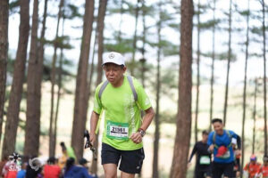 Mr. Ngoc follows a rigorous training routine to maintain his fitness for long journeys (Photo: Provided by character)